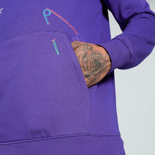 CLASSICS DRIP Graphic Men's Hoodie, Lapis Lazuli, extralarge-IND
