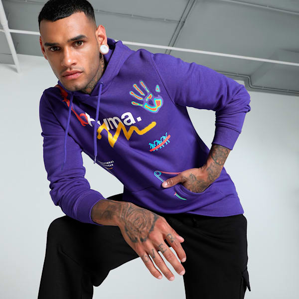 CLASSICS DRIP Graphic Men's Hoodie, Lapis Lazuli, extralarge-IND