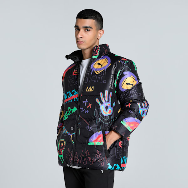 CLASSICS DRIP Men's Reversible Jacket, PUMA Black, extralarge-IND
