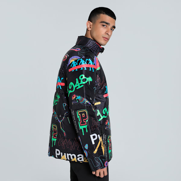 CLASSICS DRIP Men's Reversible Jacket, PUMA Black, extralarge-IND