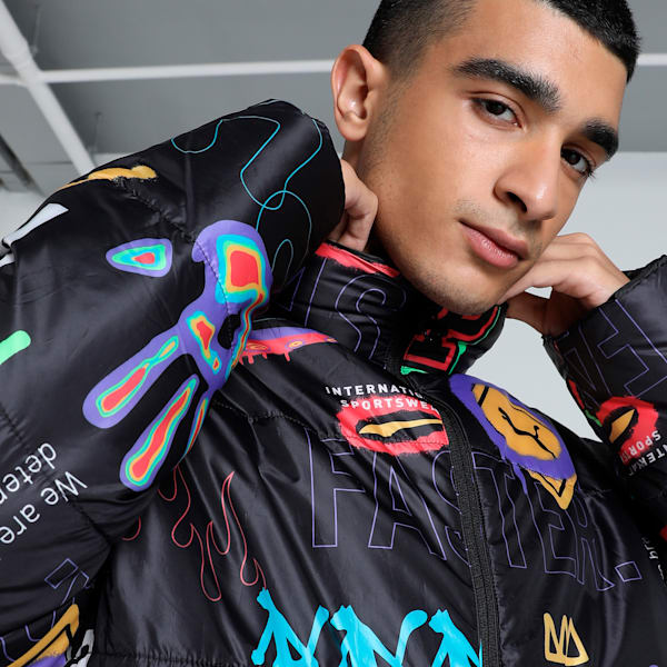 CLASSICS DRIP Men's Reversible Jacket, PUMA Black, extralarge-IND