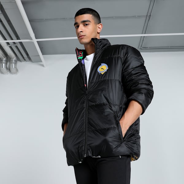 CLASSICS DRIP Men's Reversible Jacket, PUMA Black, extralarge-IND