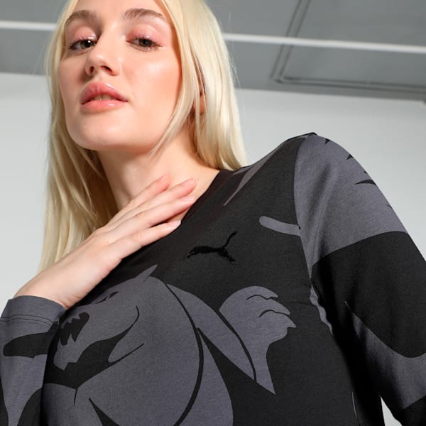 CLASSICS ARTISANAL Women's Slim Fit Crop Tee, PUMA Black, extralarge-IND