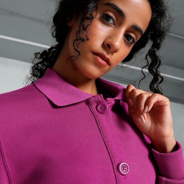 CLASSICS Artisanal Women's Cardigan, Magenta Gleam, extralarge-IND