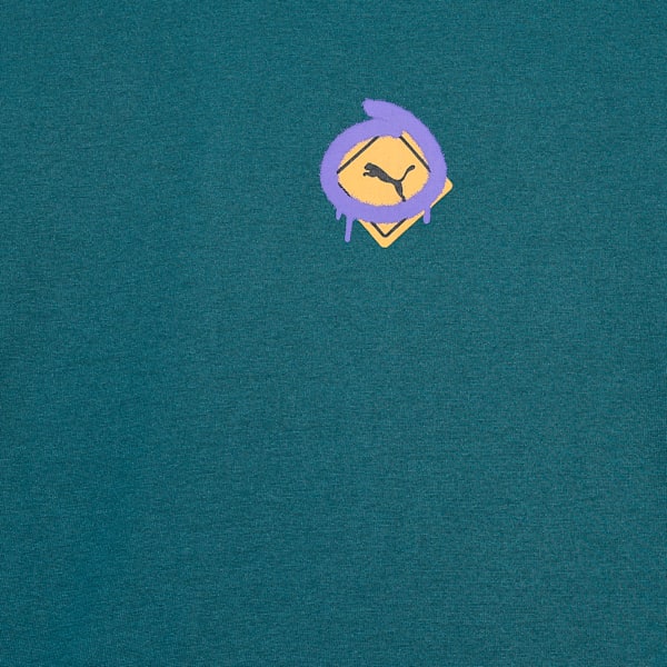 Classics Drip Graphic Youth Tee, Cold Green, extralarge-IND