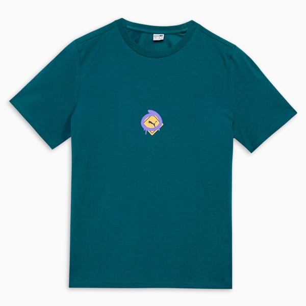 Classics Drip Graphic Youth Tee, Cold Green, extralarge-IND