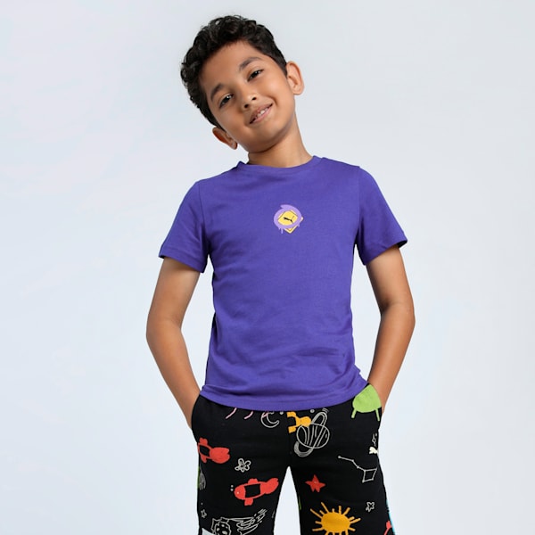 Classics Drip Graphic Youth Tee, Lapis Lazuli, extralarge-IND