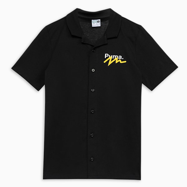 Classics Drip Knitted Youth Shirt, PUMA Black, extralarge-IND