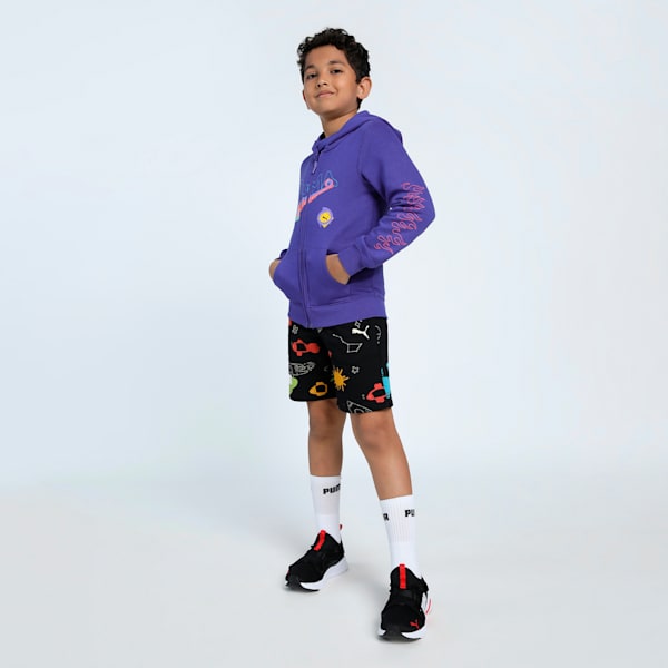 Classics Drip Hooded Youth Jacket, Lapis Lazuli, extralarge-IND