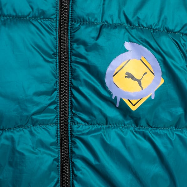 Classics Drip Youth Padded Jacket, Cold Green, extralarge-IND