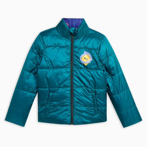 Classics Drip Youth Padded Jacket, Cold Green, extralarge-IND