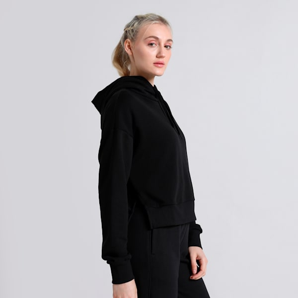 CLASSICS BRAND LOVE Women's Relaxed Fit Hoodie, PUMA Black, extralarge-IND