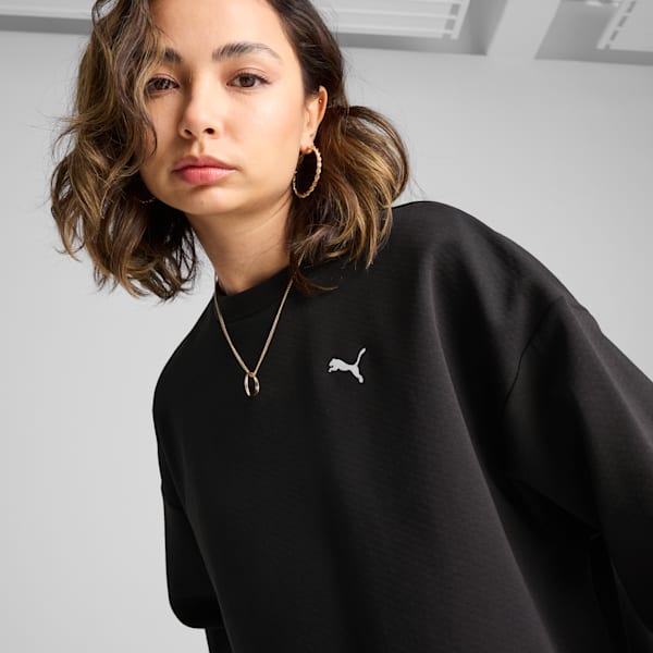 Playera oversize WARDROBE Essentials para hombre, PUMA Black, extralarge