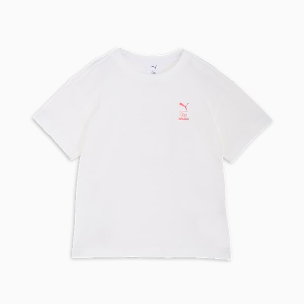 ガールズ PUMA x ハローキティ アンド フレンズ リラックス グラフィック 半袖 Tシャツ 98-122cm, PUMA White, extralarge-JPN