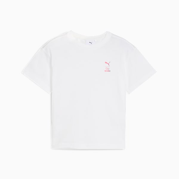 PUMA x HELLO KITTY® AND FRIENDS Little Kids' Relaxed Graphic Tee, PUMA White, extralarge