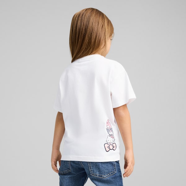 PUMA x HELLO KITTY® AND FRIENDS Little Kids' Relaxed Graphic Tee, PUMA White, extralarge