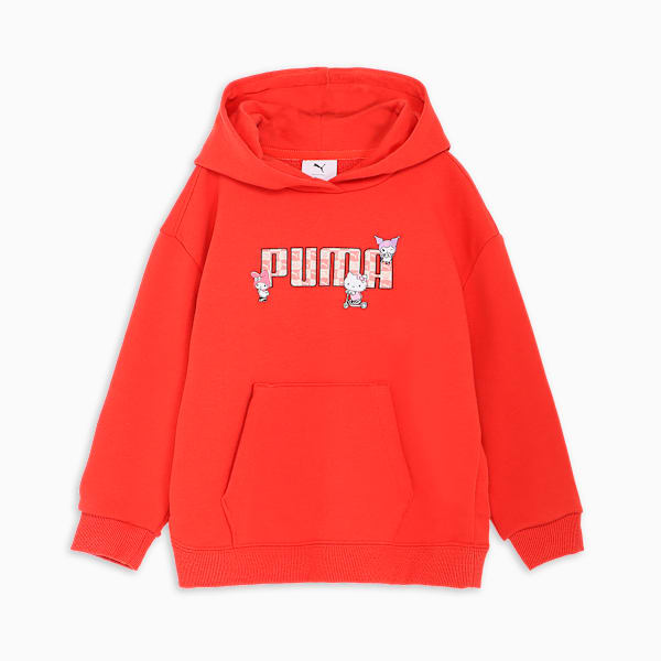 ガールズ PUMA x ハローキティ アンド フレンズ リラックス フーディ スウェット 98-122cm, Red Fire, extralarge-JPN