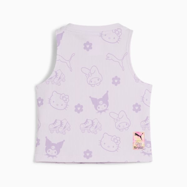 Playera para niñas PUMA x HELLO KITTY Rib, Lilac Frost, extralarge