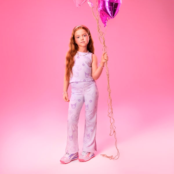 Playera para niñas PUMA x HELLO KITTY Rib, Lilac Frost, extralarge