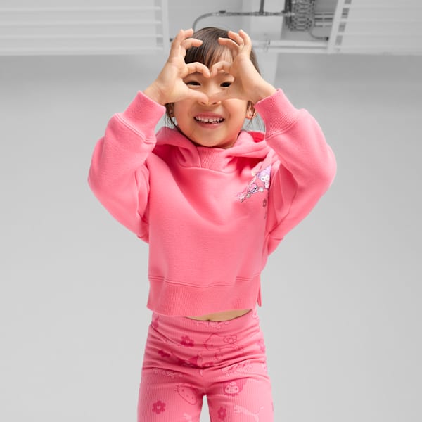 Sudadera holgada PUMA x HELLO KITTY para niñas, Magic Rose, extralarge