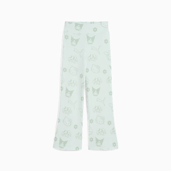 PUMA x HELLO KITTY & FRIENDS Kid's Ribbed Flared Slim Fit Leggings, Peaceful Blue, extralarge-IND