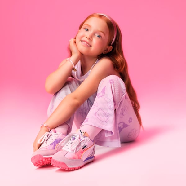 Leggings para niñas PUMA x HELLO KITTY, Lilac Frost, extralarge