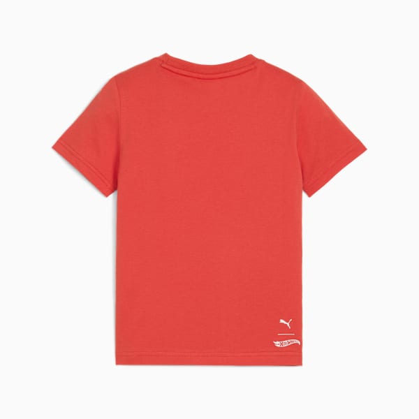 PUMA x HOT WHEELS Kid's Graphic Tee, Red Fire, extralarge-IND