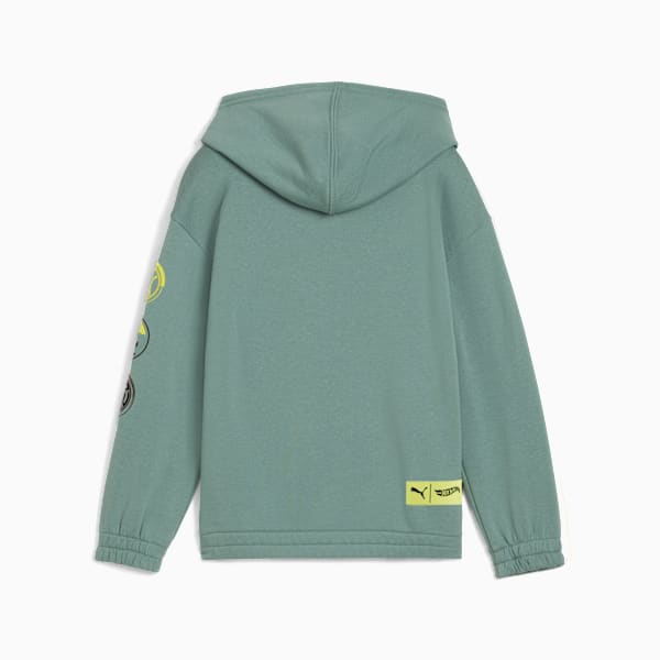 Sudadera holgado PUMA x HOT WHEELS™ para niños, Green Moon, extralarge