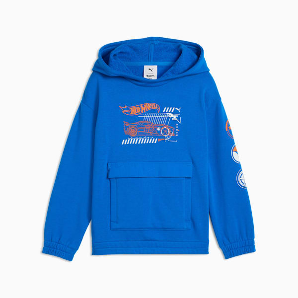 Sudadera holgado PUMA x HOT WHEELS™ para niños, PUMA Team Royal, extralarge