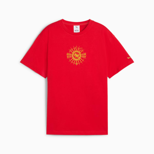 PUMA x HARRY POTTER Big Kids' Relaxed Graphic Tee, For All Time Red, extralarge