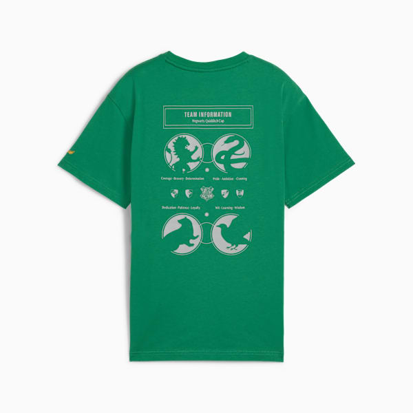 PUMA x HARRY POTTER Big Kids' Relaxed Graphic Tee, Archive Green, extralarge