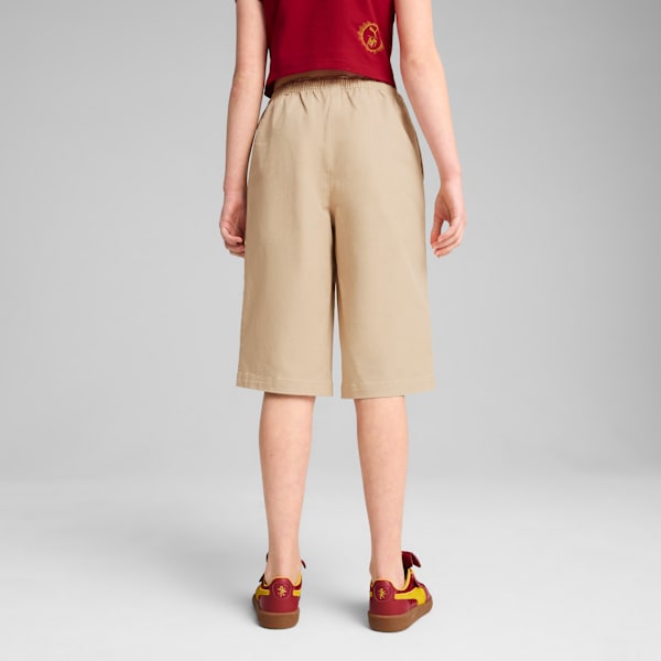 PUMA x HARRY POTTER Big Kids' Woven Jorts, Toasted Almond, extralarge