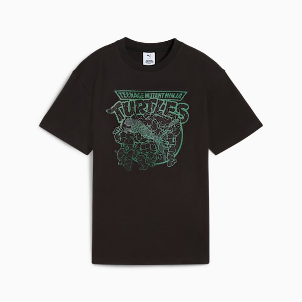 Playera PUMA HOOPS x TORTUGAS NINJA para adolescentes, PUMA Black, extralarge