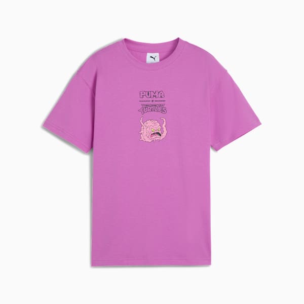PUMA x TMNT Graphic Youth Relaxed Fit Tee, Wild Berry, extralarge-IND