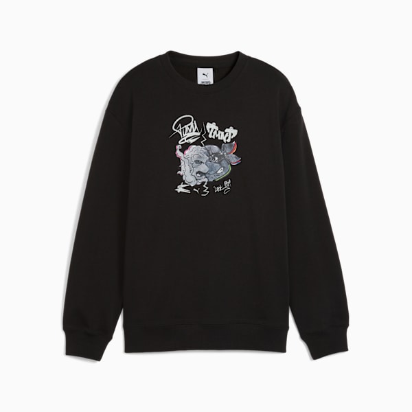 Sudadera PUMA HOOPS x TORTUGAS NINJA para adolescentes, PUMA Black, extralarge