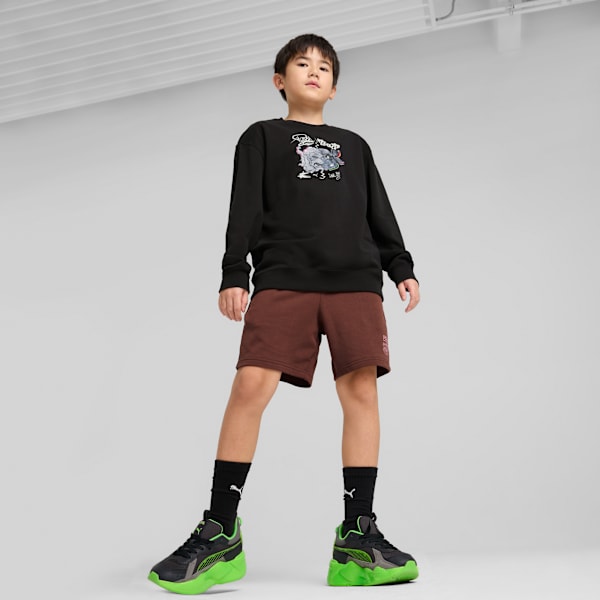 Sudadera PUMA HOOPS x TORTUGAS NINJA para adolescentes, PUMA Black, extralarge