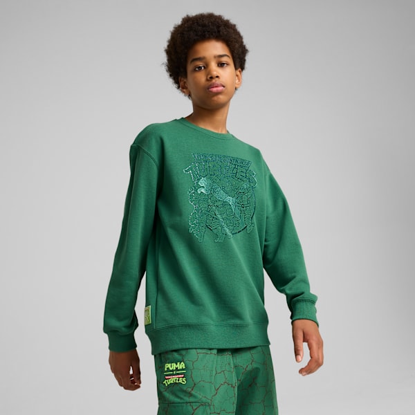 Sudadera PUMA HOOPS x TORTUGAS NINJA para adolescentes, Vine, extralarge