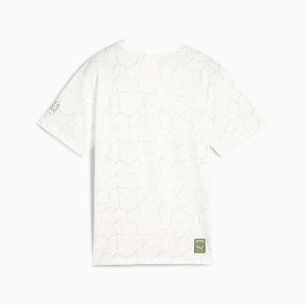 PUMA HOOPS x TMNT Big Kids' Relaxed All-Over Print Tee, PUMA White, extralarge