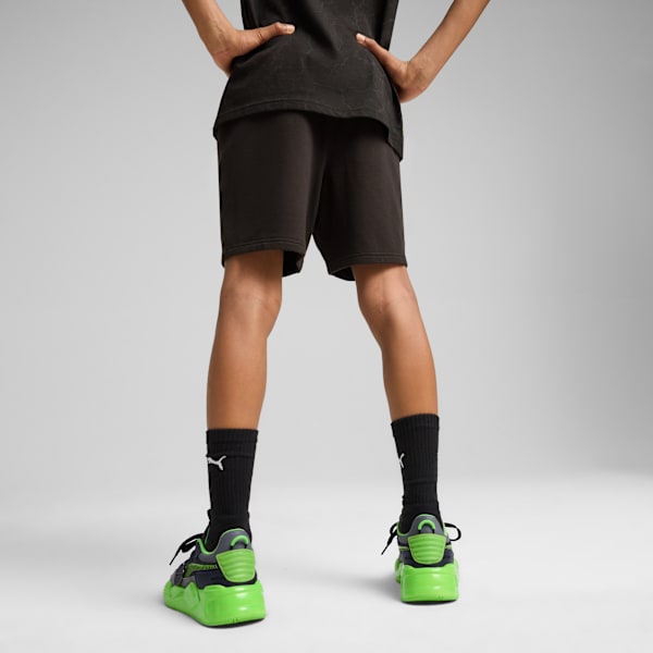 PUMA HOOPS x TMNT Big Kids' Relaxed Shorts, PUMA Black, extralarge