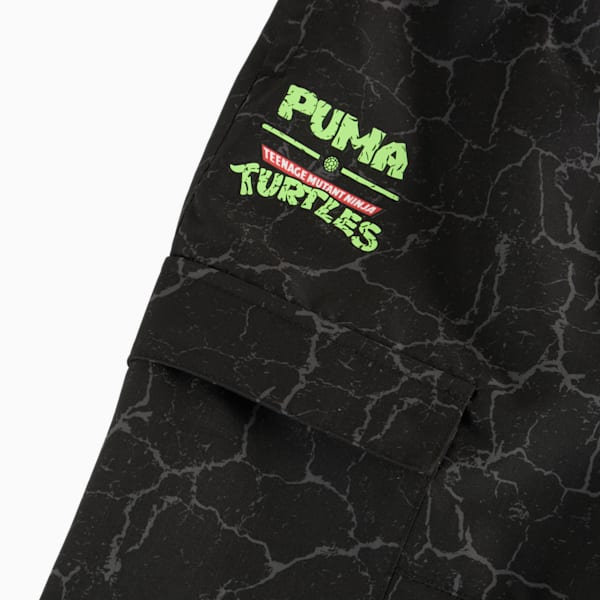 Pants cargo PUMA HOOPS x TORTUGAS NINJA para adolescentes, PUMA Black, extralarge