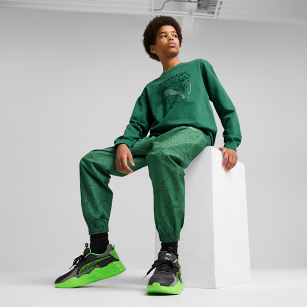 Pants cargo PUMA HOOPS x TORTUGAS NINJA para adolescentes, Vine, extralarge