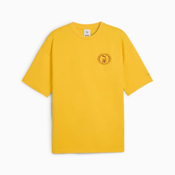 PUMA x HARRY POTTER Oversized Graphic Tee, Yellow Sizzle, extralarge-IND
