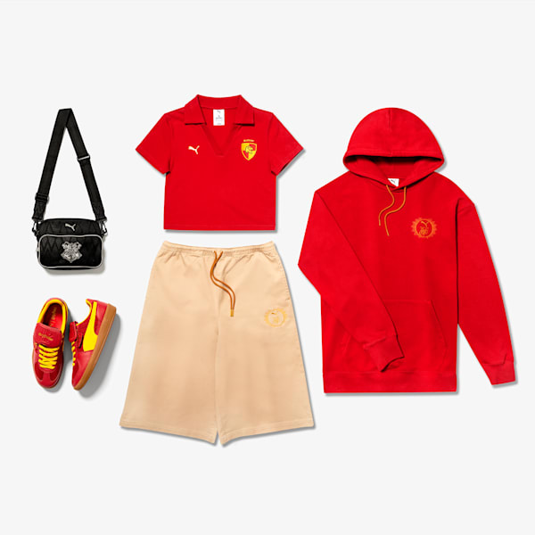 PUMA x HARRY POTTER Relaxed Fit Graphic Training Hoodie, Dark Crimson, extralarge-IND