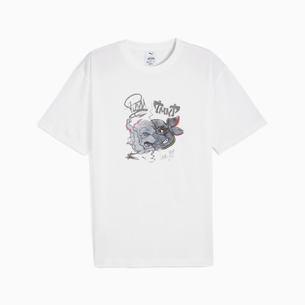 PUMA x TMNT Men's Relaxed Graphic Tee, PUMA White, extralarge
