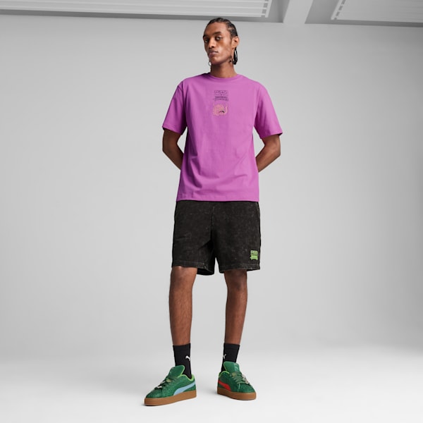 PUMA x TMNT Men's Relaxed Graphic Tee, Wild Berry, extralarge