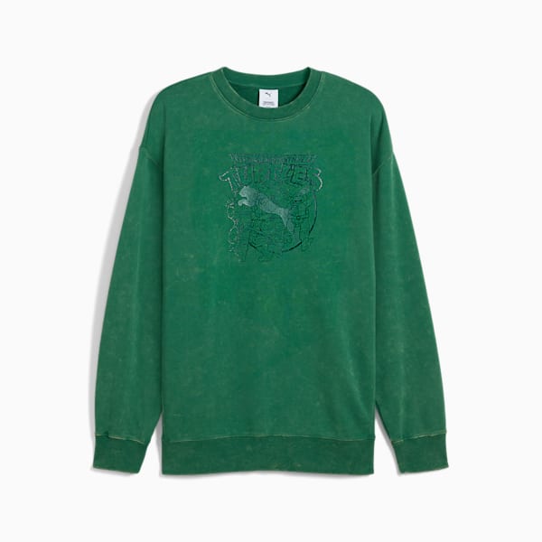 PUMA x TMNT Men's Relaxed Crew Sweatshirt, Vine, extralarge