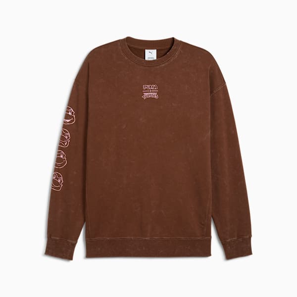 PUMA x TMNT Men's Relaxed Crew Sweatshirt, Chocotart, extralarge