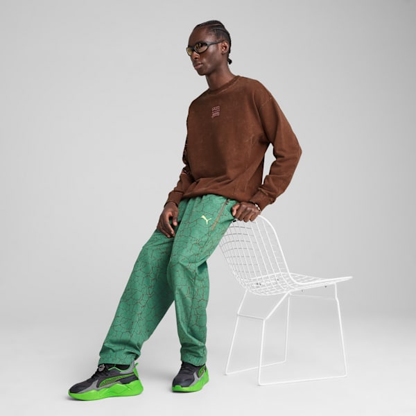 PUMA x TMNT Men's Relaxed Crew Sweatshirt, Chocotart, extralarge