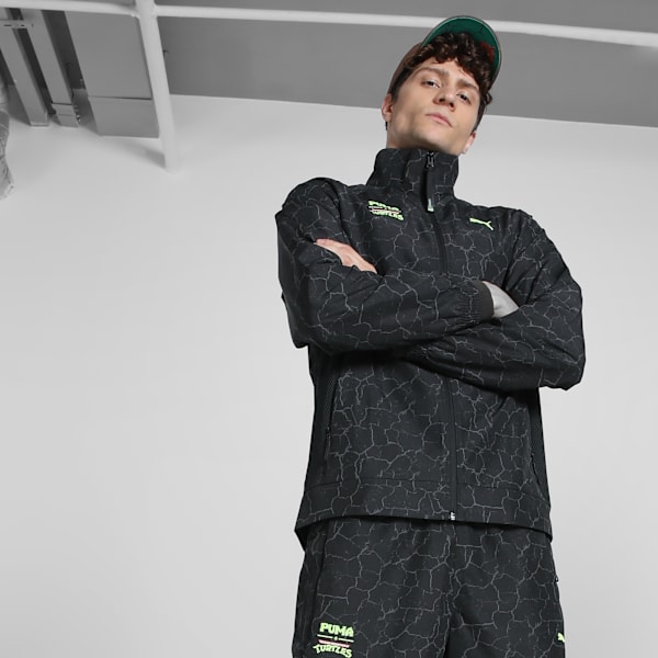 PUMA x TMNT PUMATECH Men's Relaxed Track Jacket, PUMA Black, extralarge-IND