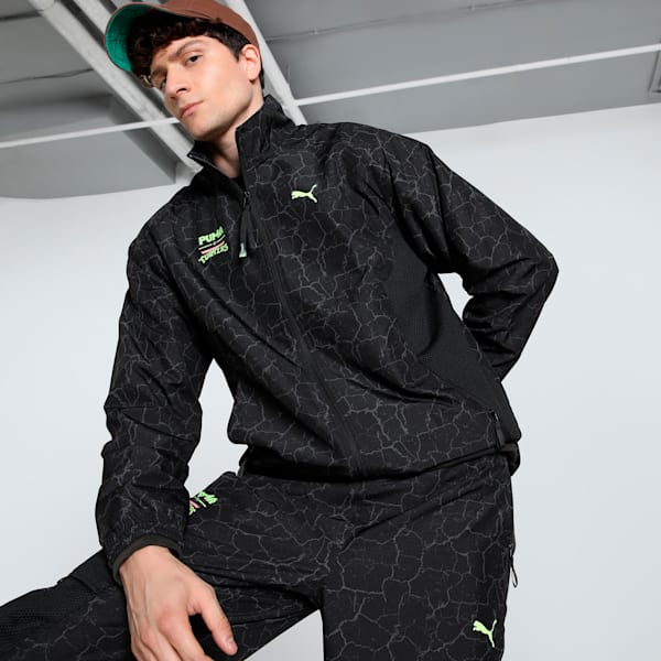 Veste de survêtement décontractée PUMA HOOPS x TMNT PUMATECH Homme, PUMA Black, extralarge